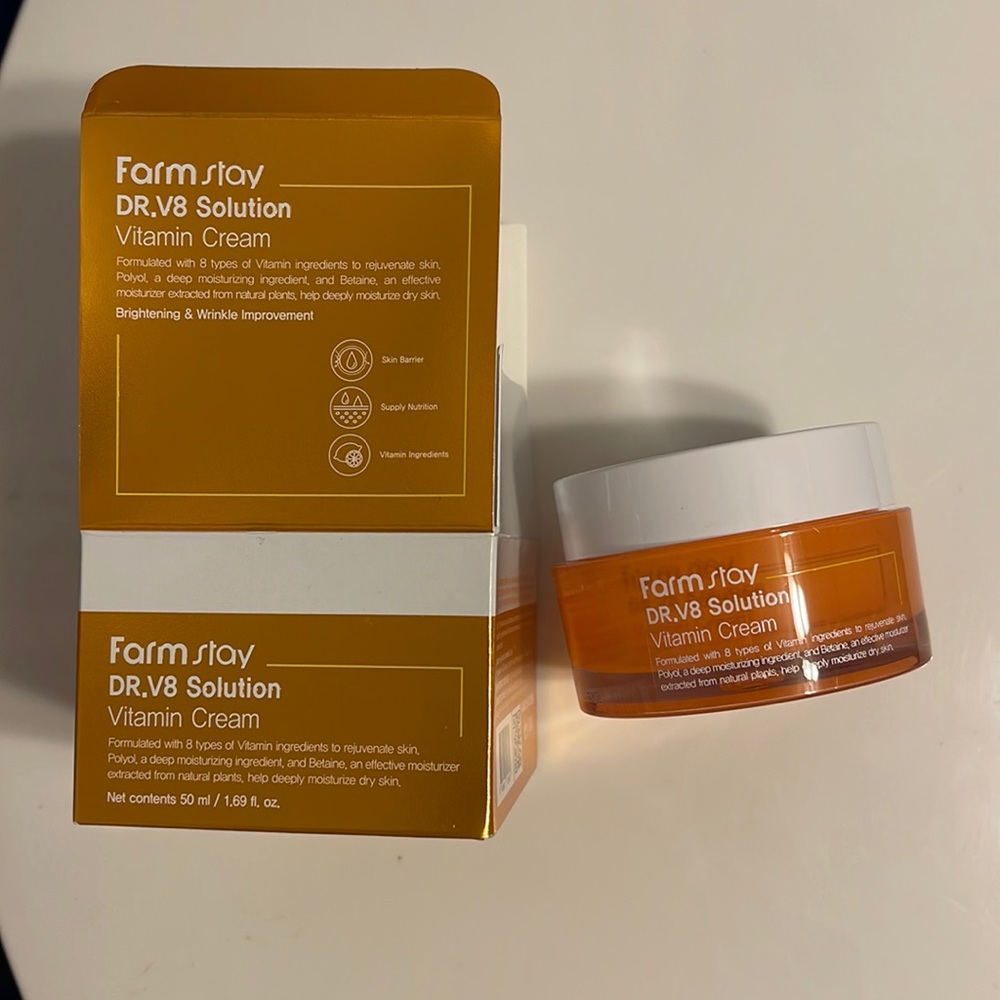 New Farm Stay DR.V8 Solution Vitamin Cream Korean Beauty Farmstay